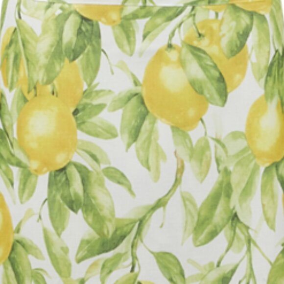 Multi-color Green and Yellow Lemon Printed Design Apron, 24x36, Polyester - Picture 5 of 5